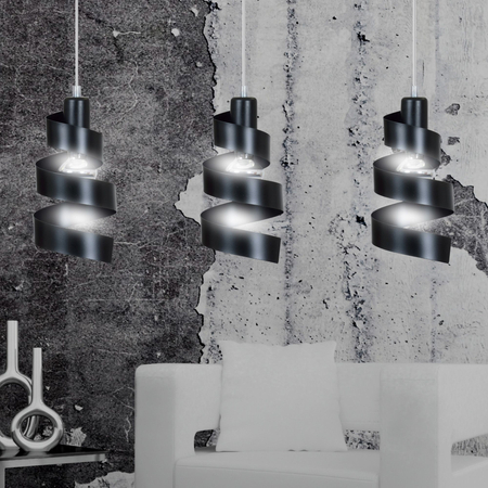 Lampa wisząca SAGA 3 BLACK Emibig 352/3 czarny