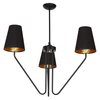 Milagro Żyrandol VICTORIA BLACK 3xE27 MLP4912 CZARNY