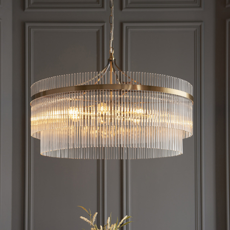 Lampa wisząca Endon Lighting Marietta Grand 112574 mosiądz