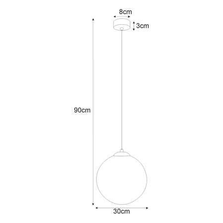 Lampa wisząca Kaja LUMIA K-5402 biały, złoty