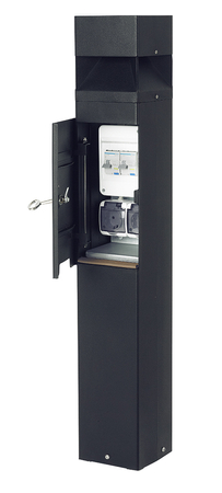 ARVIKA 893 BLACK LED 8,8W 3000K DISTRIBUTOR ~230V TYPE F [SCHUKO]