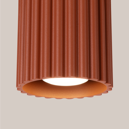 Sollux Lighting Plafon AURA 1 ochra czerwona GU10 SL.1799
