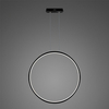 Nowoczesna lampa Ledowe Okręgi No.1 X 100cm czarna 3k ściemnialna
