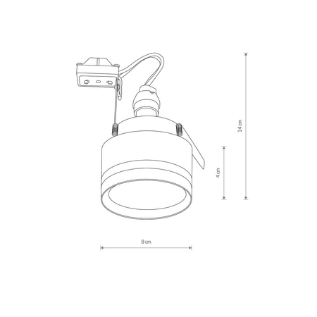 Oprawa wpuszczana MLJET Nowodvorski 10493 czarny
