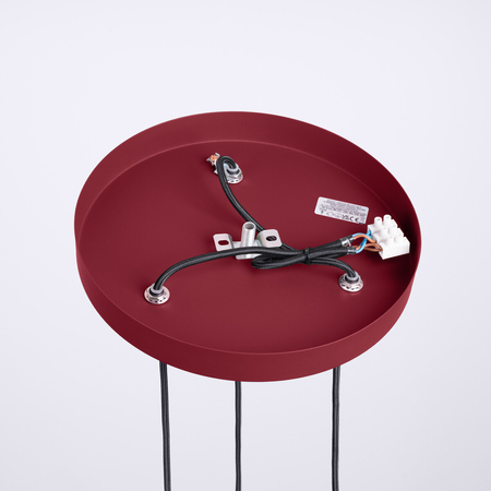 Sollux Lighting Lampa wisząca HALO 3P burgund SL.1750