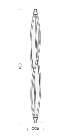 Lampa podłogowa Nemo ITWLDW21 In The Wind