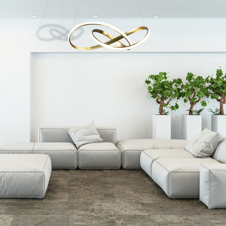 Milagro LAMPA WISZĄCA CAPPIO GOLD 36W LED ML6772 ZŁOTY