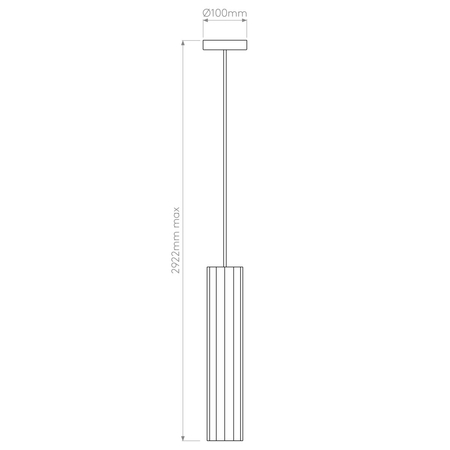 Lampa wisząca Astro Hashira Pendant 1442012 Matowy Złoty