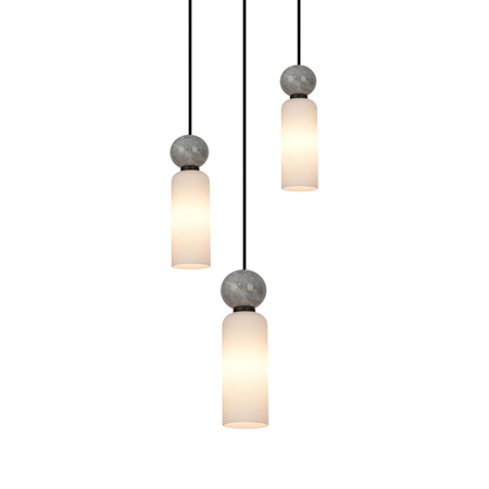 Lampa wisząca Italux Santos PND-95331-3-BK Czarny mat