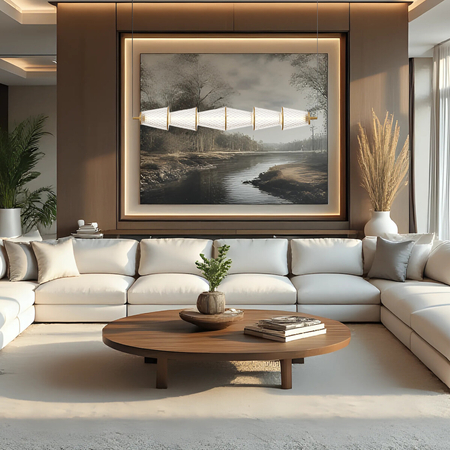 Milagro Lampa wisząca SANSA 11W LED ML1821 CZARNY + MOSIĄDZ