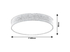 Lampa sufitowa Rabalux Artemis 5681 popielaty