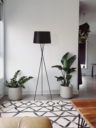 Lampa podłogowa REMI BLACK Kaja K-4353 czarny