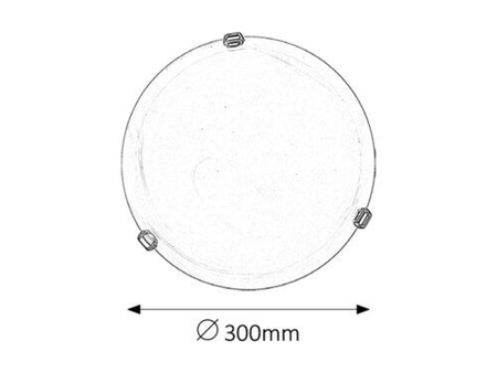 Lampa sufitowa Rabalux Alabastro 3202 białe szkło alabastrowe