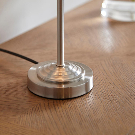 Lampa stołowa Endon Lighting Highclere 100646 chrom