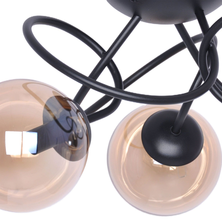 Lampa sufitowa FLORO Kaja K-5126 bursztynowy