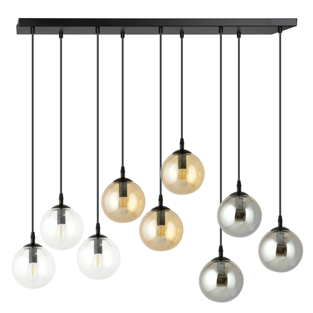 Lampa wisząca COSMO 9 BL MIX1 Emibig 714/9M1 czarny/złoty