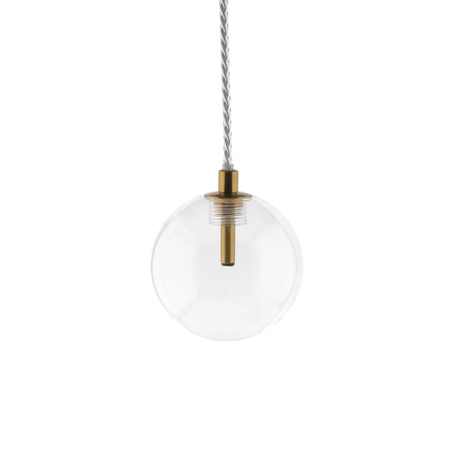 Lampa wisząca Abigali GLOBO2 G4 ⌀100mm szklana, złote elementy