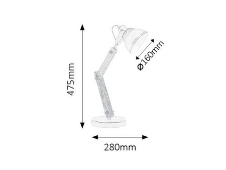 Lampa stołowa Rabalux Aksel 4199 buk