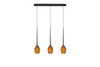 Lampa wisząca IZZA 3 MATT AMBER Azzardo AZ2322 bursztynowy