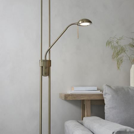 Endon Lighting Lampa podłogowa ROME-AN mosiądz