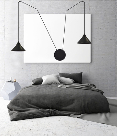 Lampa wisząca ABRAMO 2 BLACK Emibig 160/2 czarny