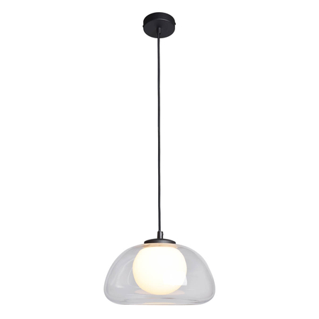 Lampa wisząca Italux Ainale PND-54637-1-BK-CL Czarny