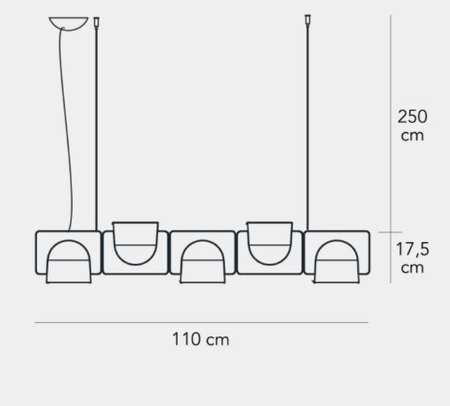 Lampa wisząca LED Fontana Arte F426990300GSLE Igloo