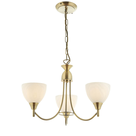 Endon Lighting Lampa wisząca 1805-3AN mosiądz