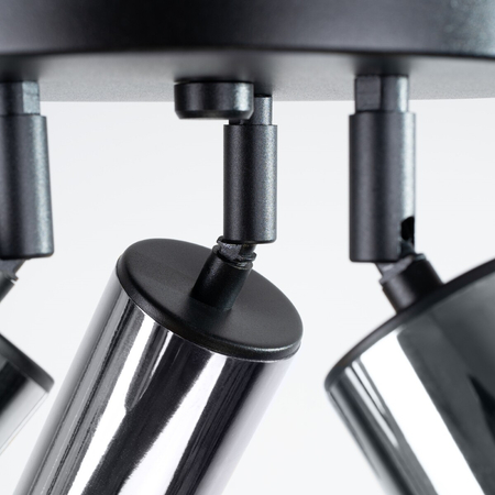 Sollux Lighting Plafon WINX 3P czarny/chrom SL.1369