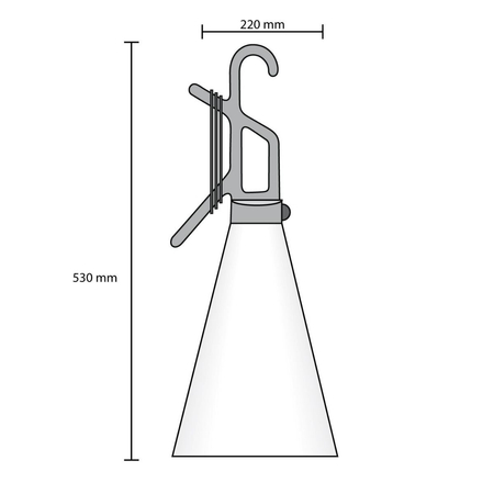 Lampa wielofunkcyjna Flos F3780002 May Day Pomarańczowa