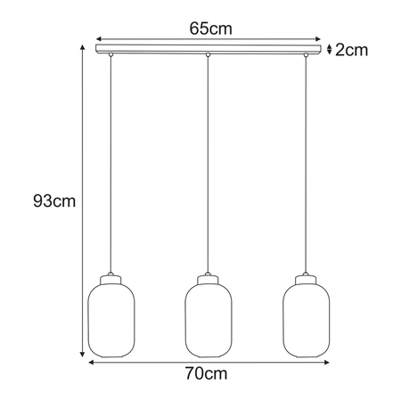 Lampa wisząca Kaja FADIGA K-5744 bursztynowy, czarny