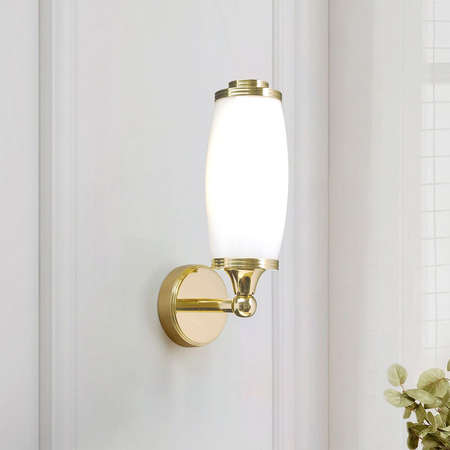 Kinkiet Elstead Lighting Eliot mosiądz BATH-ELIOT1-PB