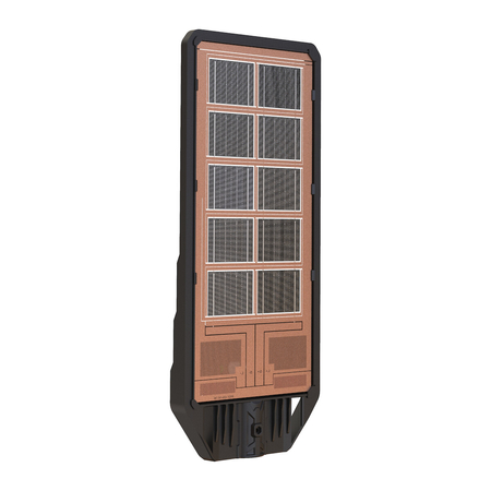 Eko-Light Latarnia Solarna Kers 200W 1200lm 6500K EKO0546 CZARNY