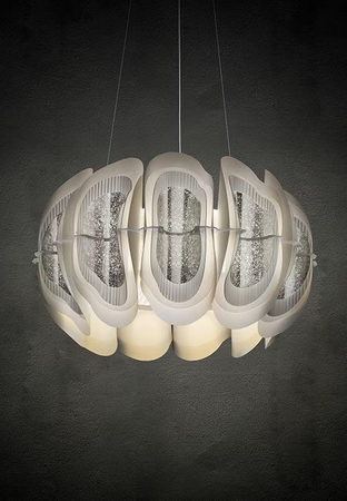 Lampa wisząca Slamp FIORDLYS - GOLD ROUND FRDSM00GLD01T00ROUEU złoty