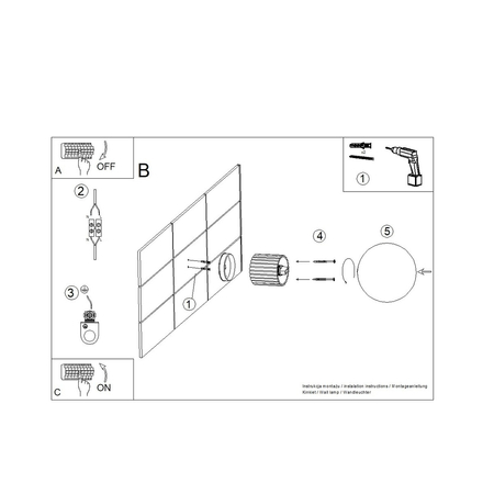 Sollux Lighting Kinkiet HALO ultramaryna IP44 SL.1737