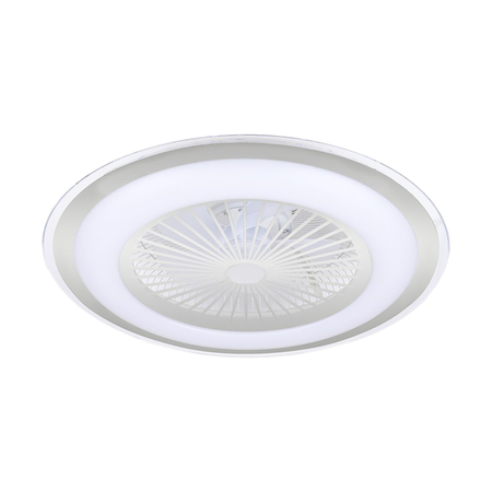 Milagro Lampowentylator ZEPHYR SILVER 48W LED+ PILOT ML1515 SREBRNY