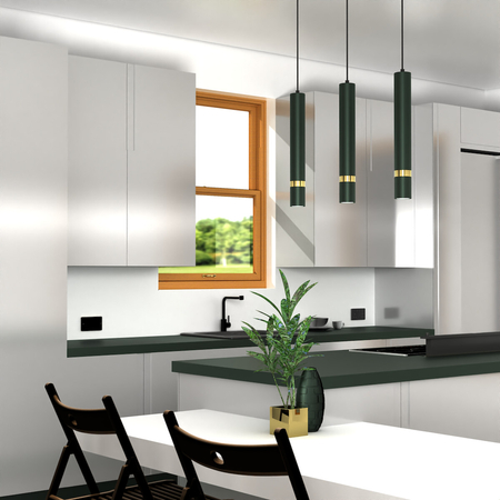 Milagro Lampa wisząca JOKER GREEN/GOLD 3xGU10 MLP7721 ZIELONY / ZŁOTY