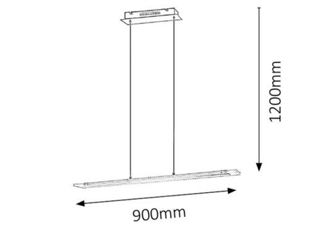 Lampa wisząca Rabalux Harper 5761 chrom