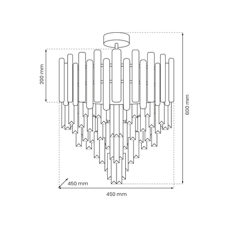 Milagro Lampa sufitowa MADISON CHROME 9xE14 ML8805 CHROM