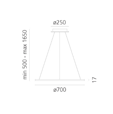 Lampa wisząca Artemide 1999110A Discovery LED