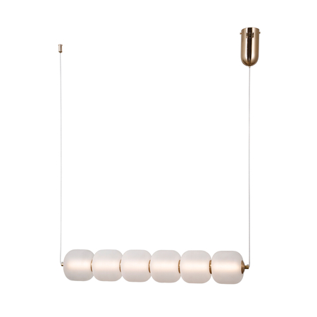 Lampa wisząca Italux PND-34362-6H-HBR-OPAL złoty