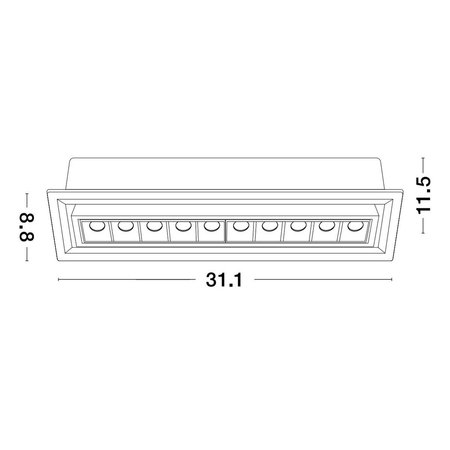 Oczko Luces Exclusivas MURELIA LE65130 czarny