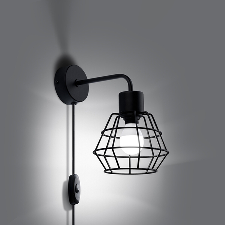Sollux Lighting Kinkiet SUBA czarny SL.1164