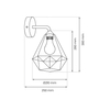 Milagro Kinkiet BASKET GRAY 1xE27 MLP7207 Szary