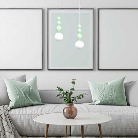 Milagro Lampa wisząca BOULE Mint 1xG9 MLP1028 Miętowy