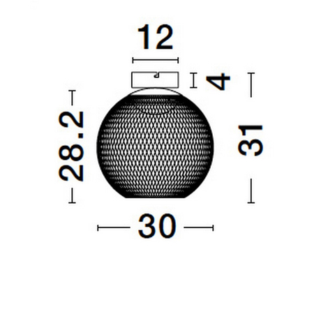 Lampa sufitowa Luces Exclusivas LE44256 czarny