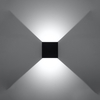 Sollux Lighting Kinkiet LUCA czarny LED IP54 SL.0545