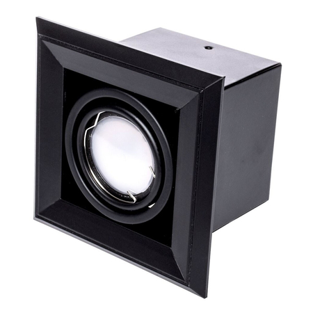 Milagro Lampa Podtynkowa Blocco 1x7W GU10 Led Czarny ML472 CZARNY