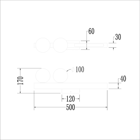 Milagro Kinkiet Magnet 13W+2xG9 3000/4000K Czarny ML1138 CZARNY