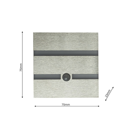 Eko-Light Oprawa schodowa VOX Barwa Neutralna 4000K 12V z czujnikiem ruchu EKS1510 BIAŁY / SREBRNY